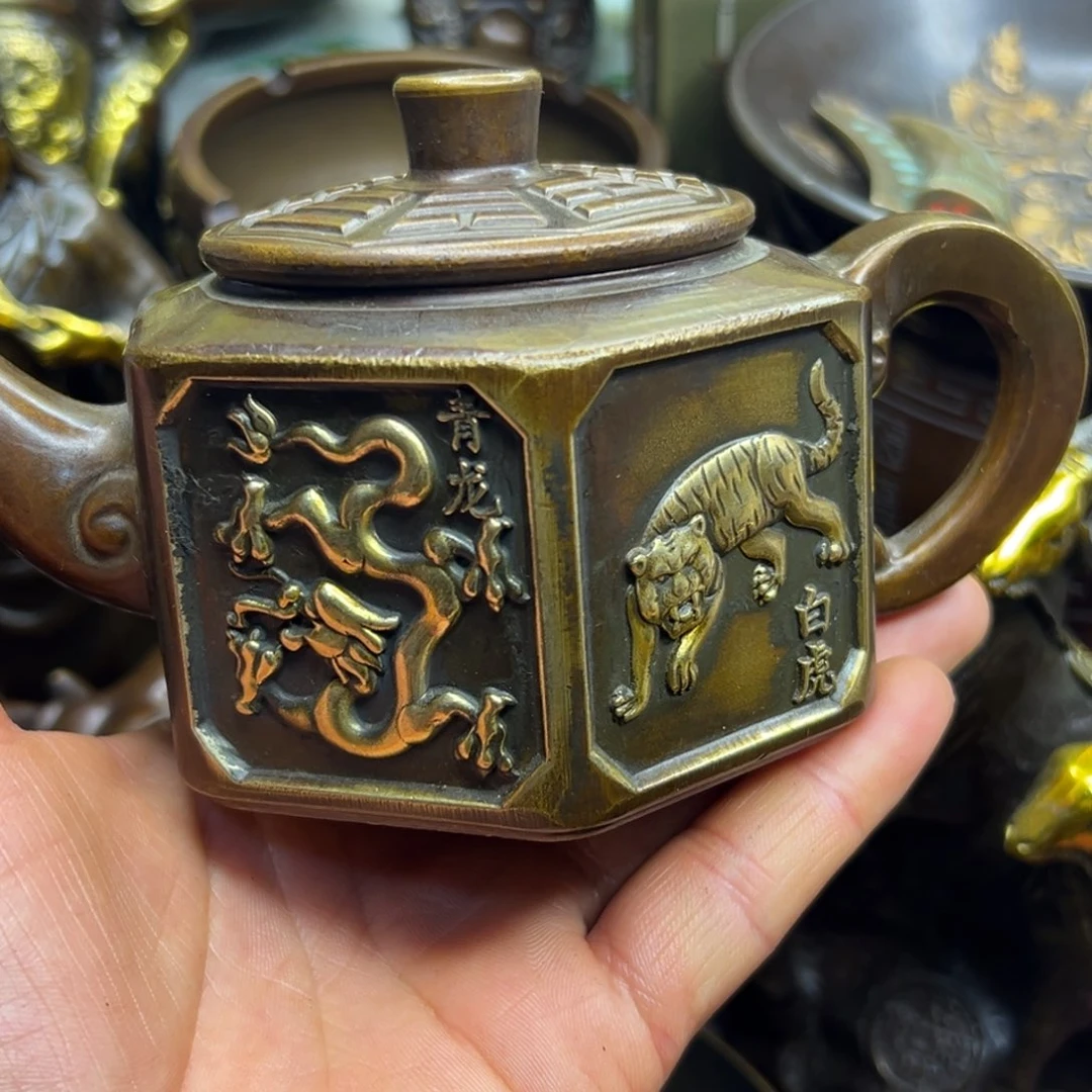 铜摆件欢迎欢迎你