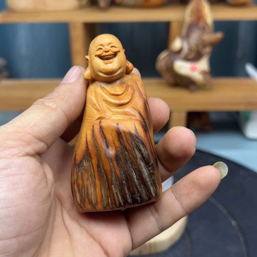 木无*子崖柏木摆件手把件
