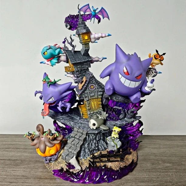 幽灵鬼系列全家桶 耿鬼进化组手办摆件