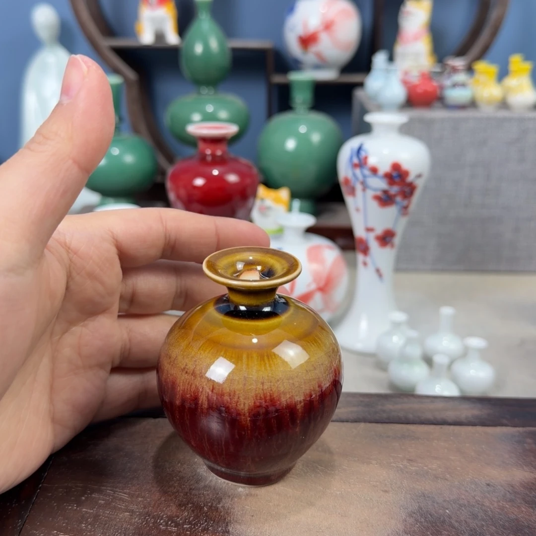 陶瓷手工小花器摆件