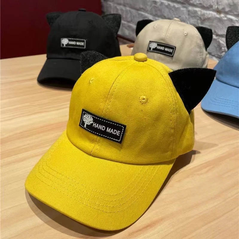 儿童棒球帽春秋网红款飞行员眼镜男女童亲子鸭舌遮阳防晒宝宝帽子