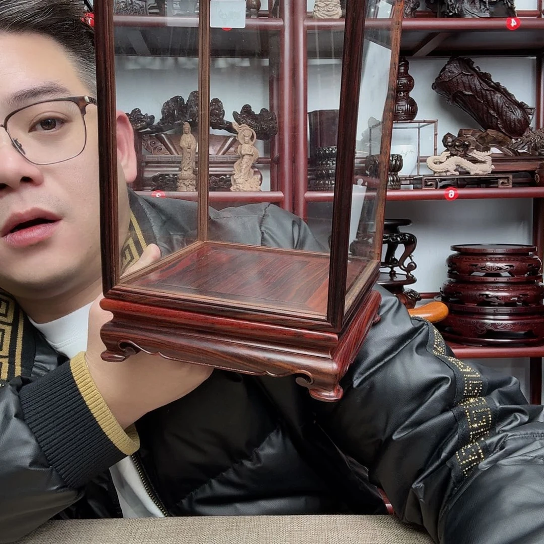 马***坤微凹黄檀工艺品底座