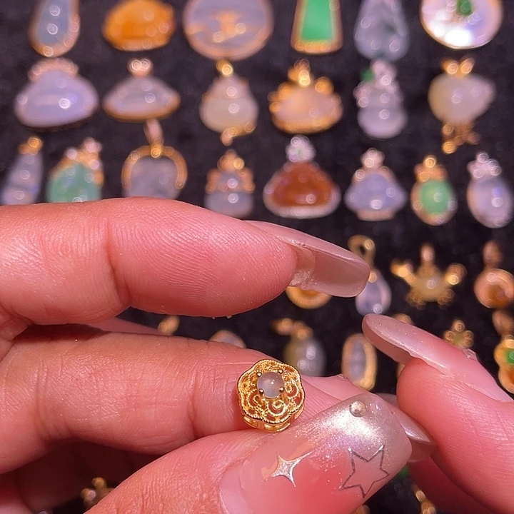 翡翠银S925镶嵌颈饰