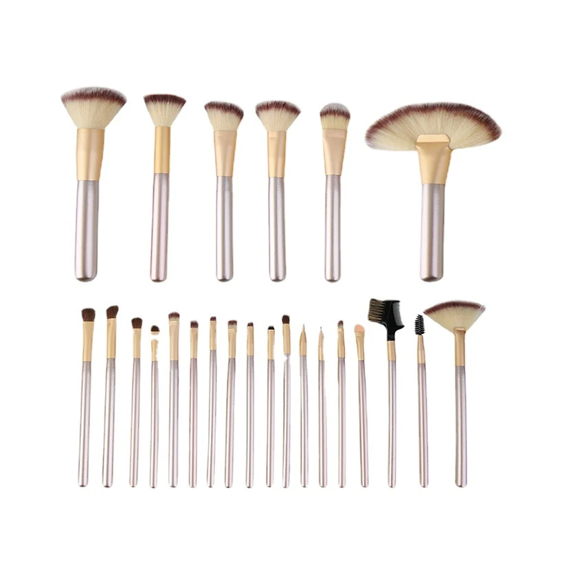 米白24香槟色彩妆套刷支化妆刷12支美妆工具18套装现货支