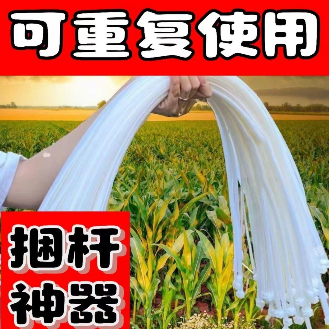 捆玉米秸秆尼龙扎带耐寒大号1.2米长可重复用捆玉米杆塑料束线带