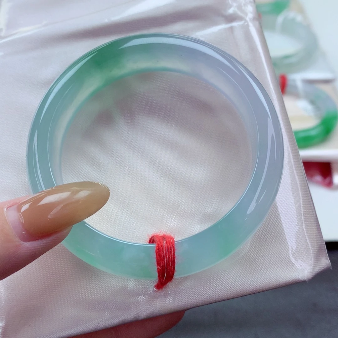 未镶嵌手镯翡翠9917琉璃幻彩 冰透小手必拍