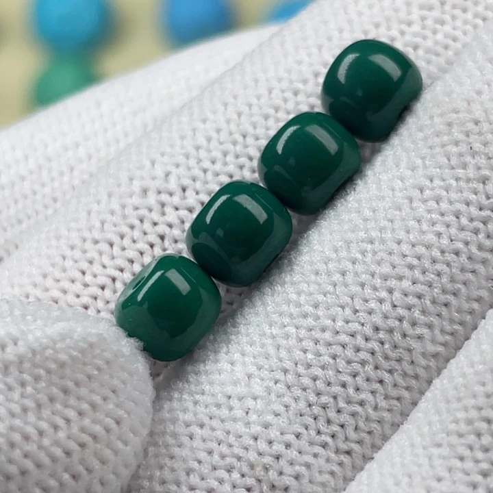 非金属高瓷地狱色玉化卡7老型一对