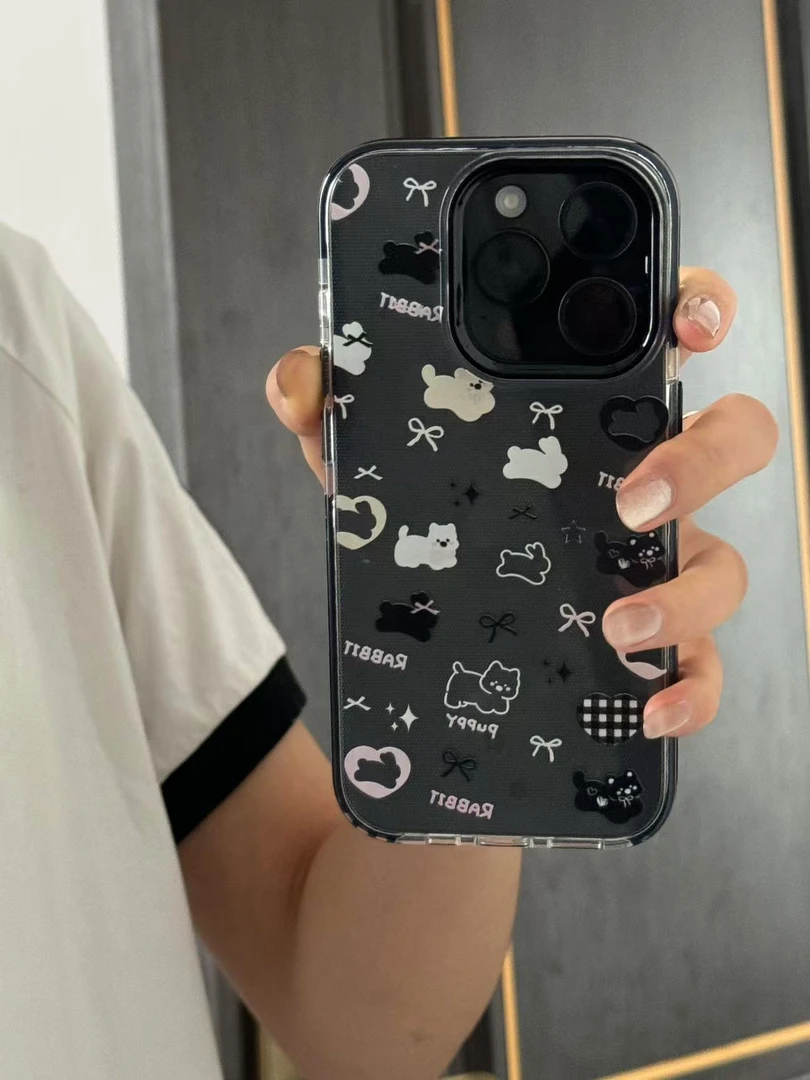 创意西高地兔子适用iPhone14手机壳苹果1312Pro硅胶xr软11可爱8女