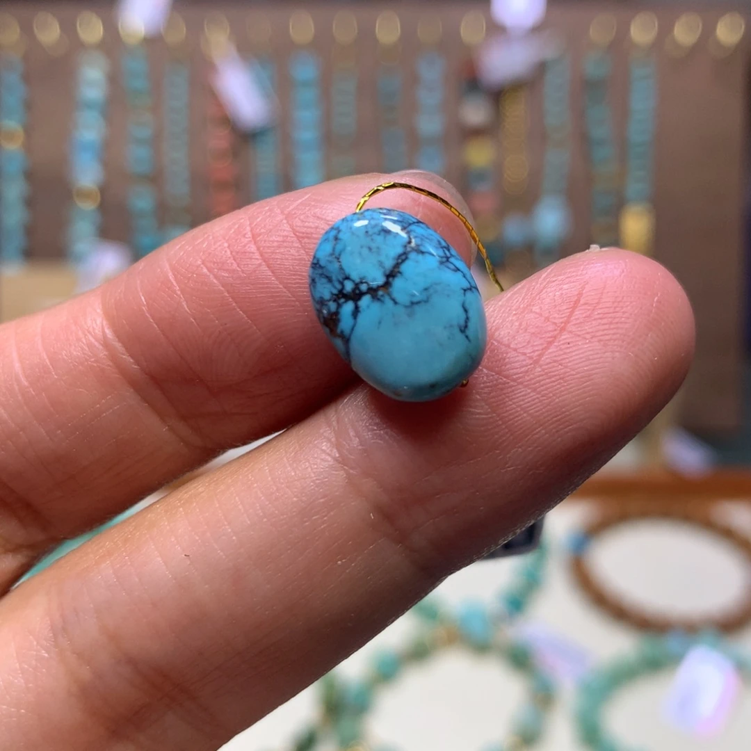 绿松石未镶嵌豆子