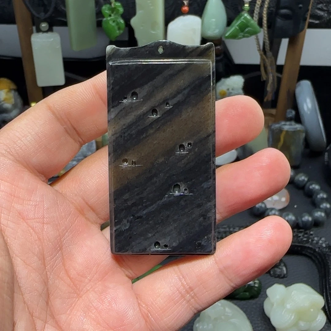 和田玉未镶嵌挂件