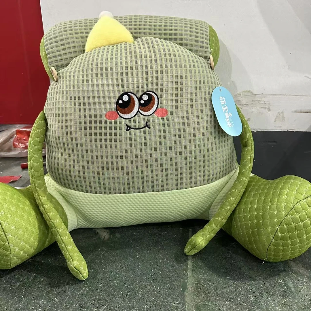 1号绿色卡通凉感腰靠发1个