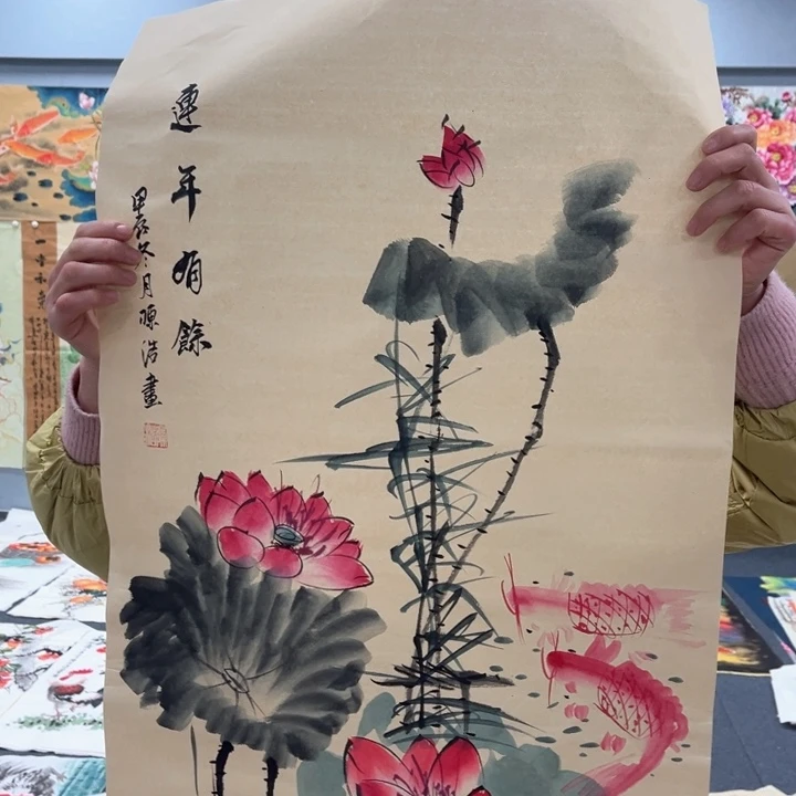 国画我的心好痛啊我的心真的好痛啊好痛啊
