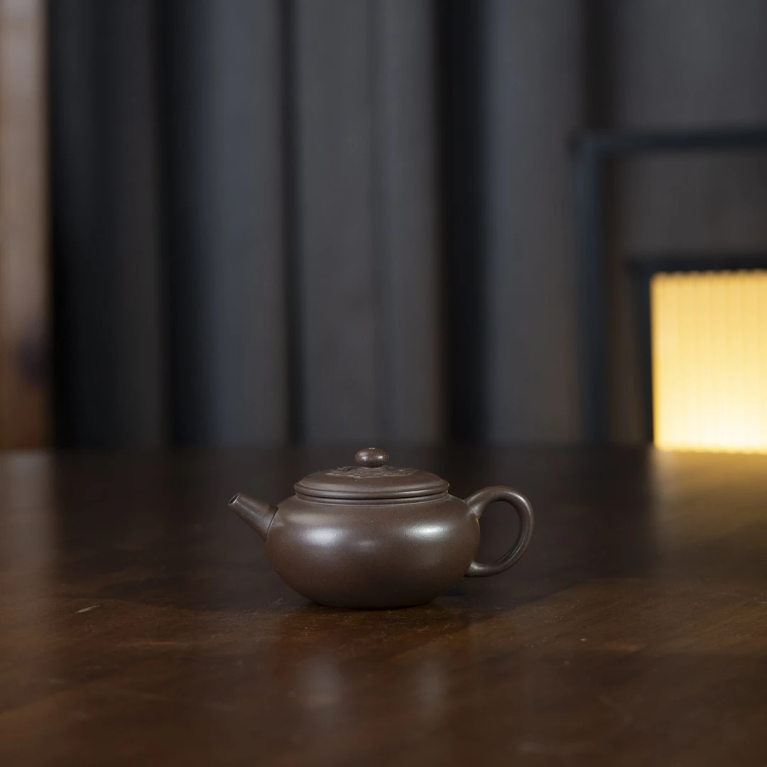 祥云巨轮 乌金砂 170cc 家用紫砂壶泡茶茶壶tt2