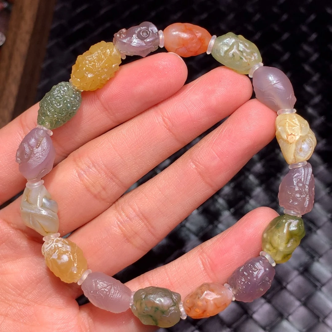 未镶嵌玛瑙/玉髓珠宝半成品