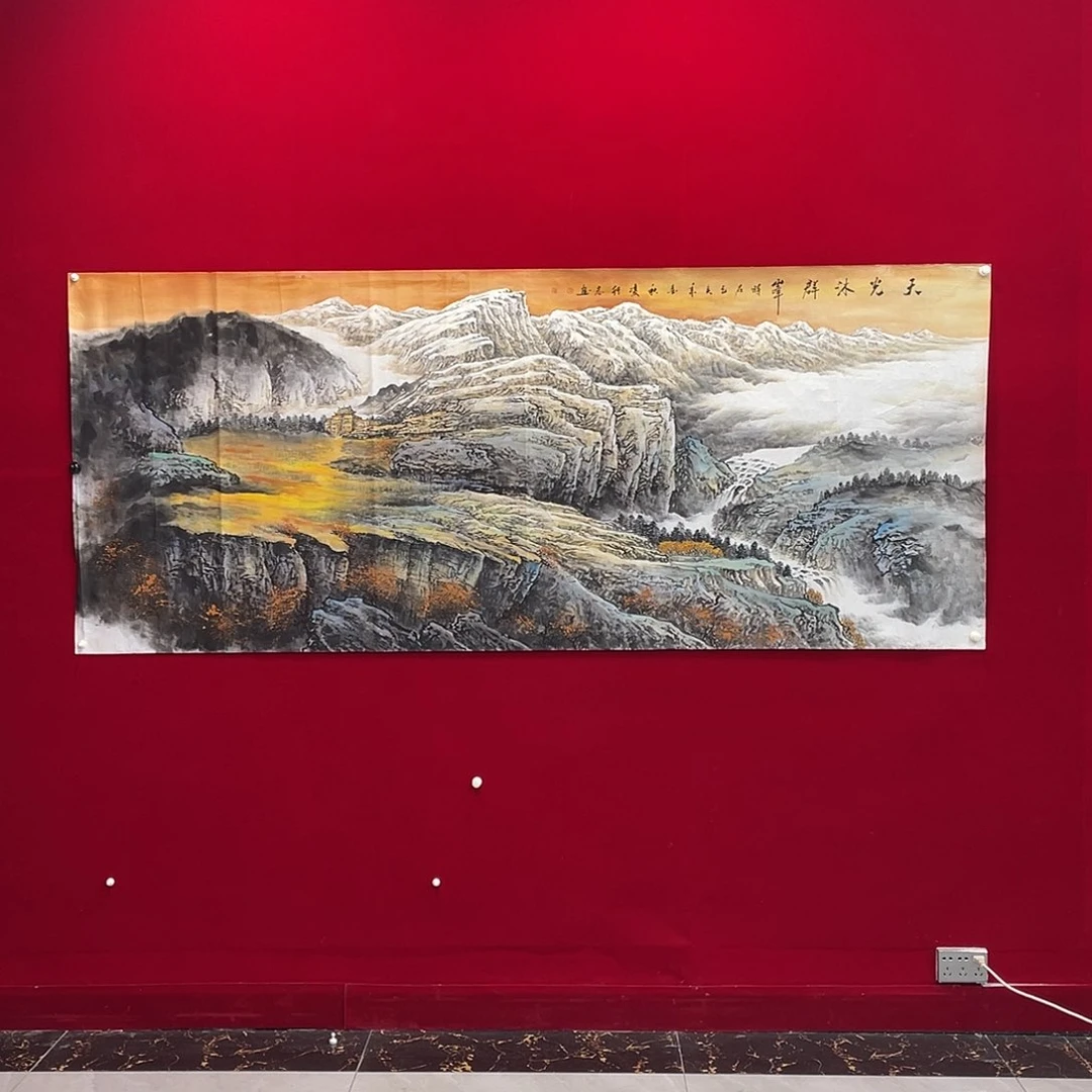 国画凌行志手绘作品