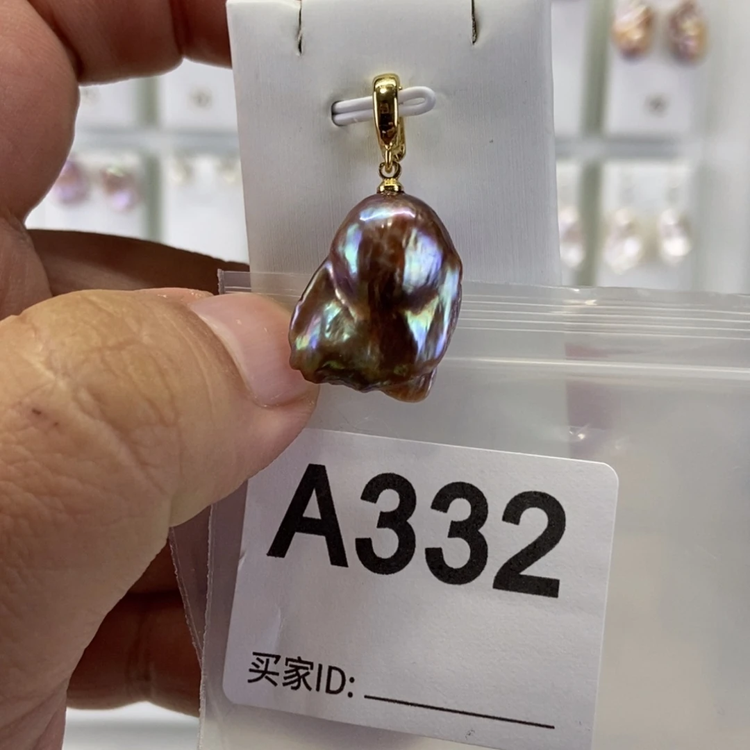 吊坠(不含链)淡水珍珠合金