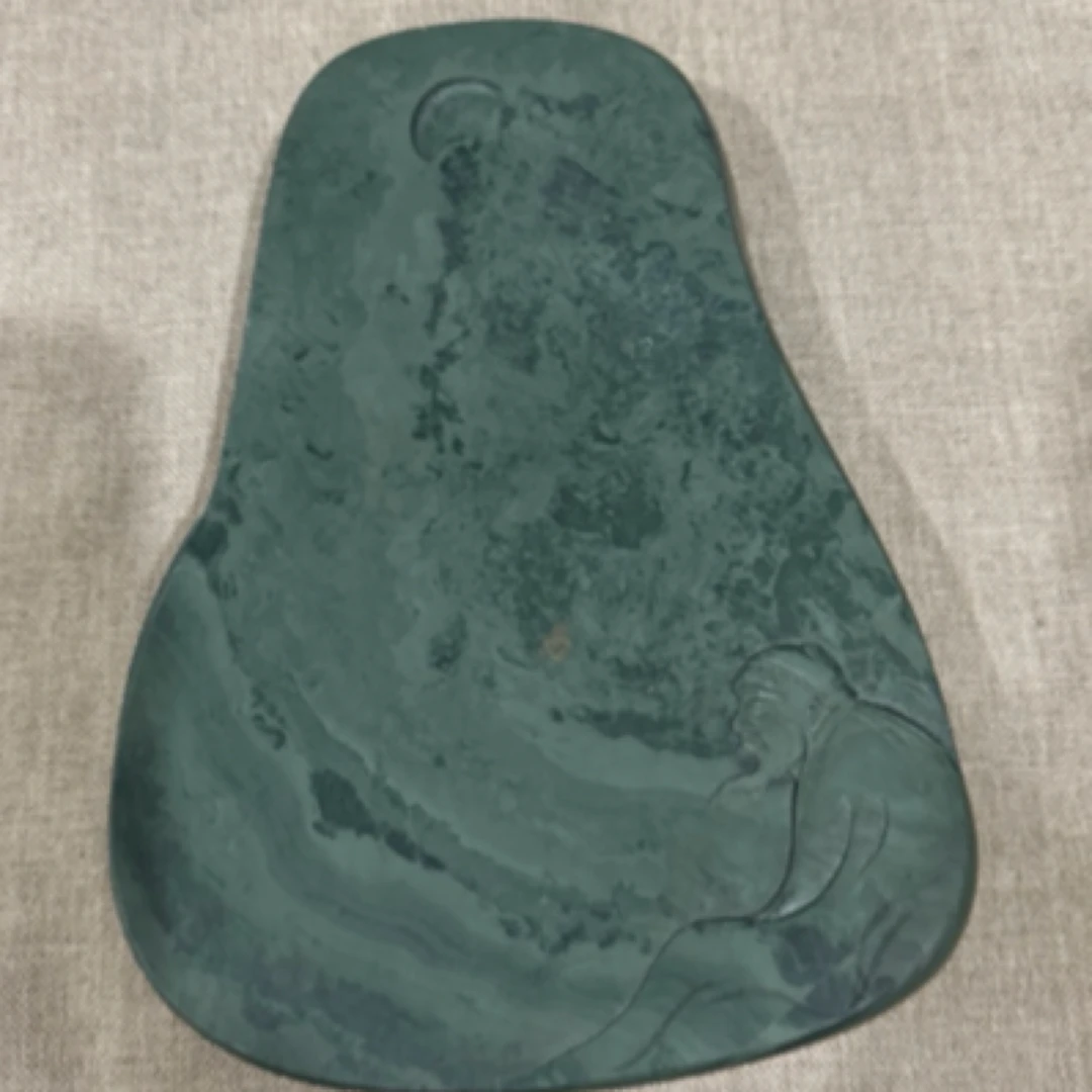 水泉老坑李白月下思故乡砚尺寸：23*17.5*4.7*