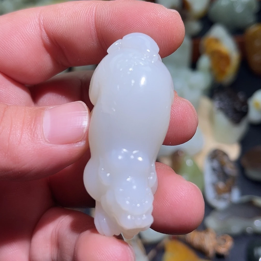 和田玉未镶嵌挂件