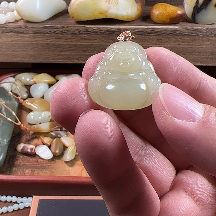 和田玉（糖玉）未镶嵌车挂