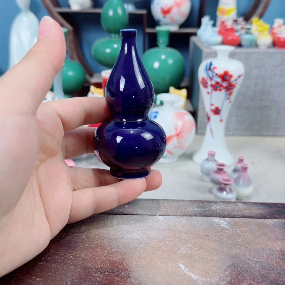 陶瓷手工小花器摆件