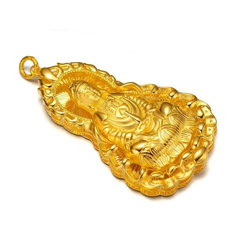 合金吊坠 精工款观音吊坠男女款霸气大观音挂件项坠挂坠久不掉色