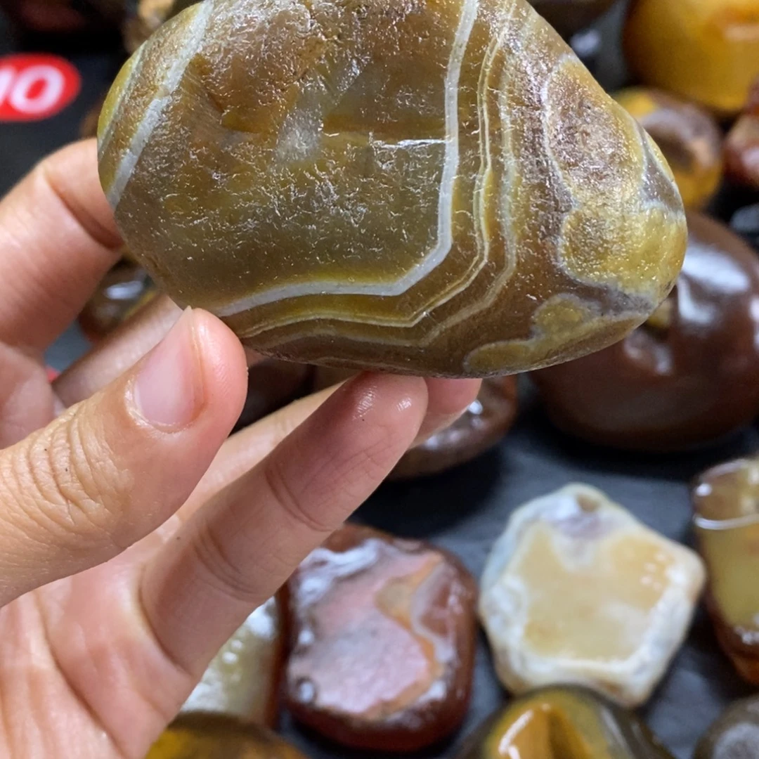 玛瑙/玉髓未镶嵌手把件