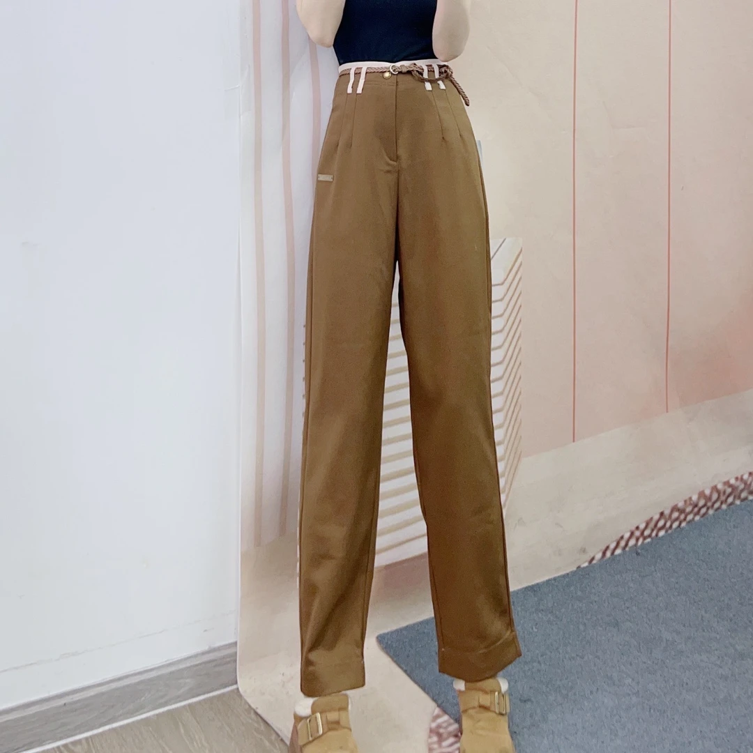 636高腰柔软百搭直筒阔腿裤6636/RS