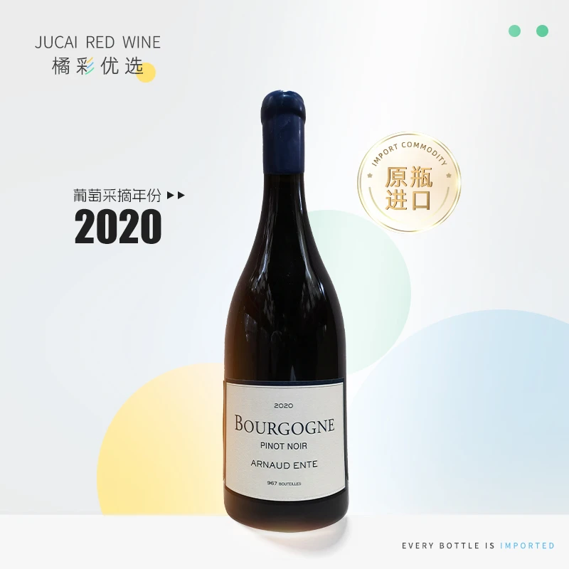 法国 原瓶进口 2020年阿诺昂特勃艮第黑皮诺干红葡萄酒