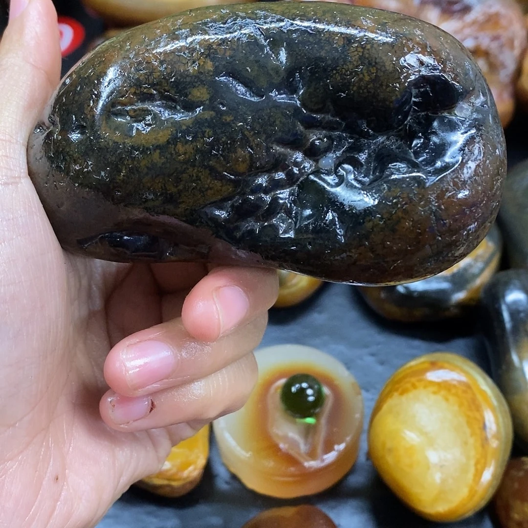 玛瑙/玉髓未镶嵌手把件