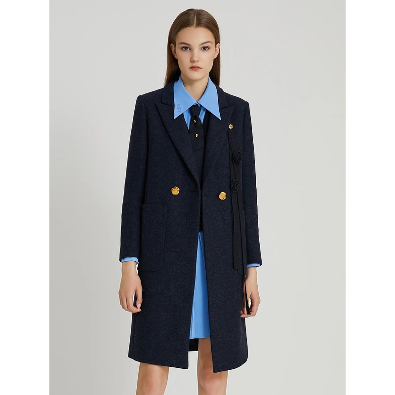 【小余专属】莱芙艾迪儿时尚百搭大衣1E4D65001