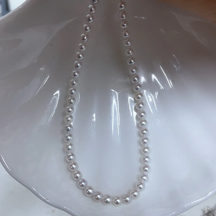颈饰银S925镶嵌淡水珍珠