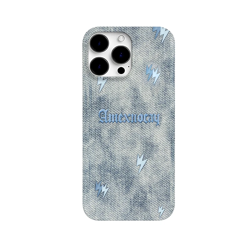 牛仔晕染适用苹果16pro手机壳15promax个性14p/13/12小众防摔壳