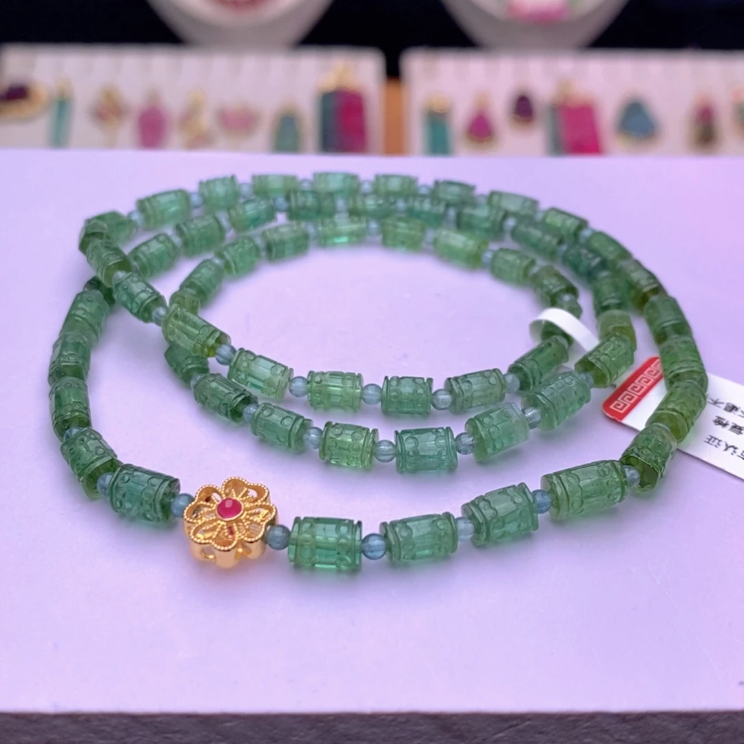 18K金镶嵌碧玺手链碧玺