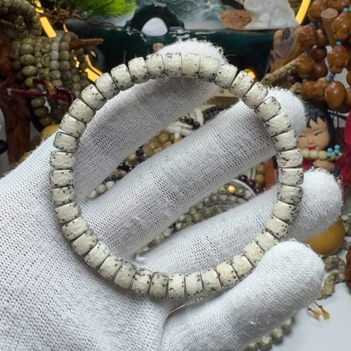 星月菩提手串8号车尺寸8.5石玉星嘎单圈