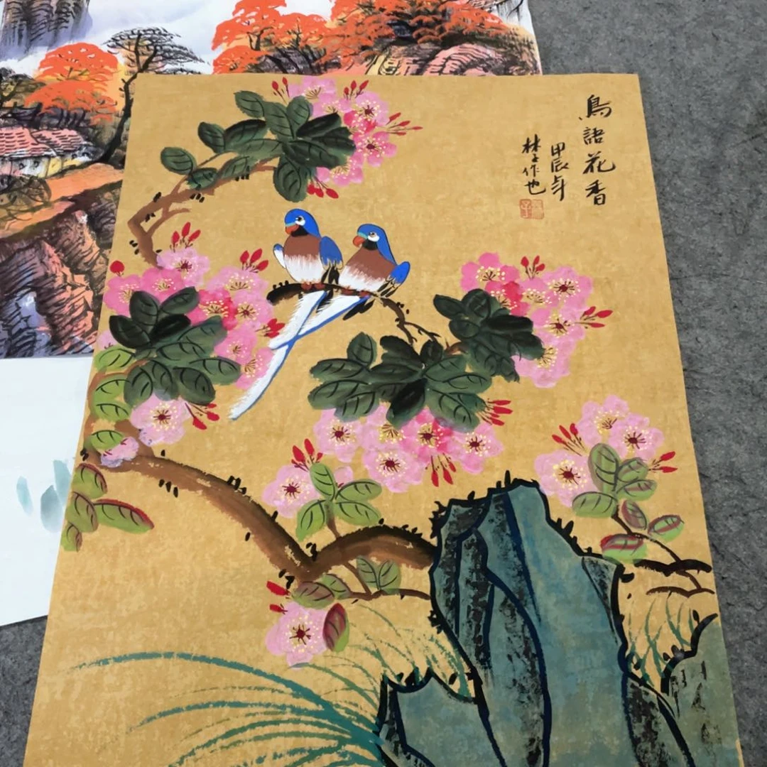 国画国画作品画心一张