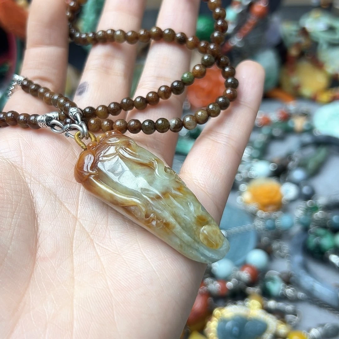 翡翠手链未镶嵌晨****๑