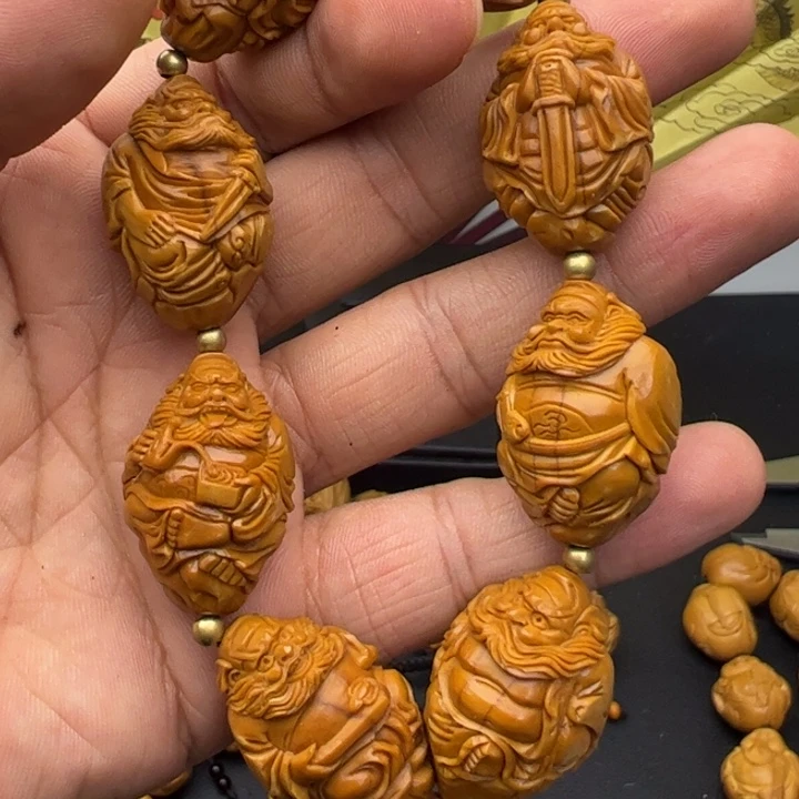 橄榄核手串/手链2.1铁盒手工钟馗