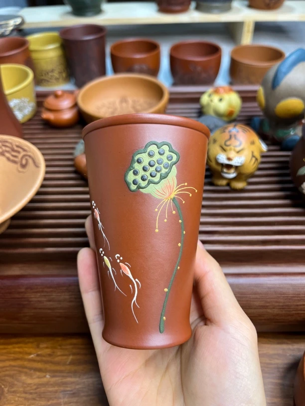 宜兴原矿紫砂主人杯