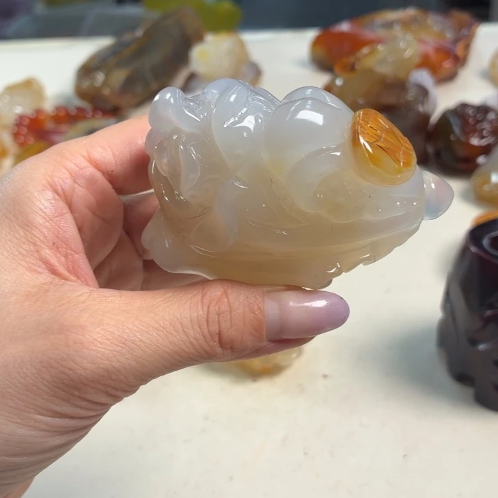 玛瑙/玉髓未镶嵌吊坠(不含链)