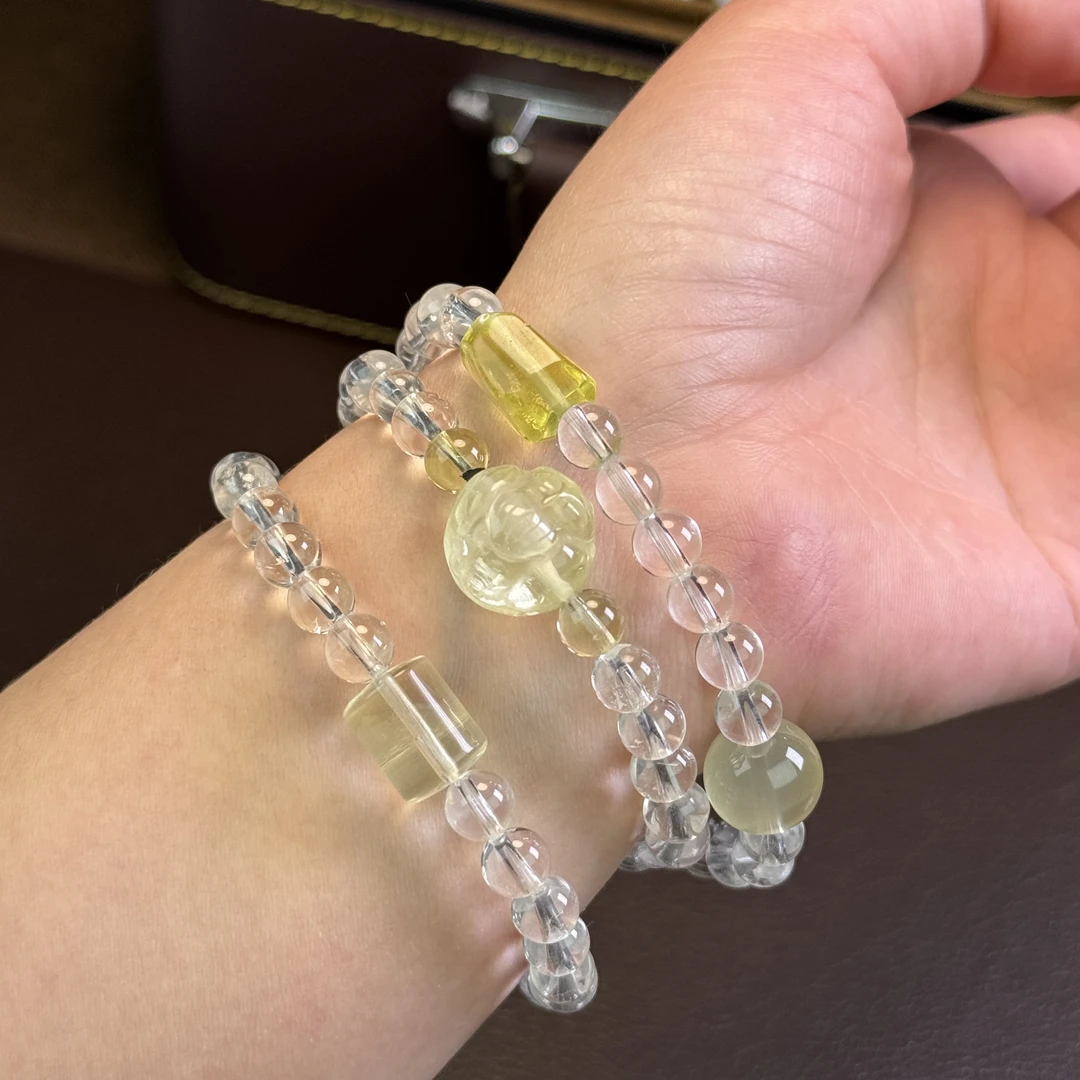 【尚狮珠宝】天然水晶三圈手链