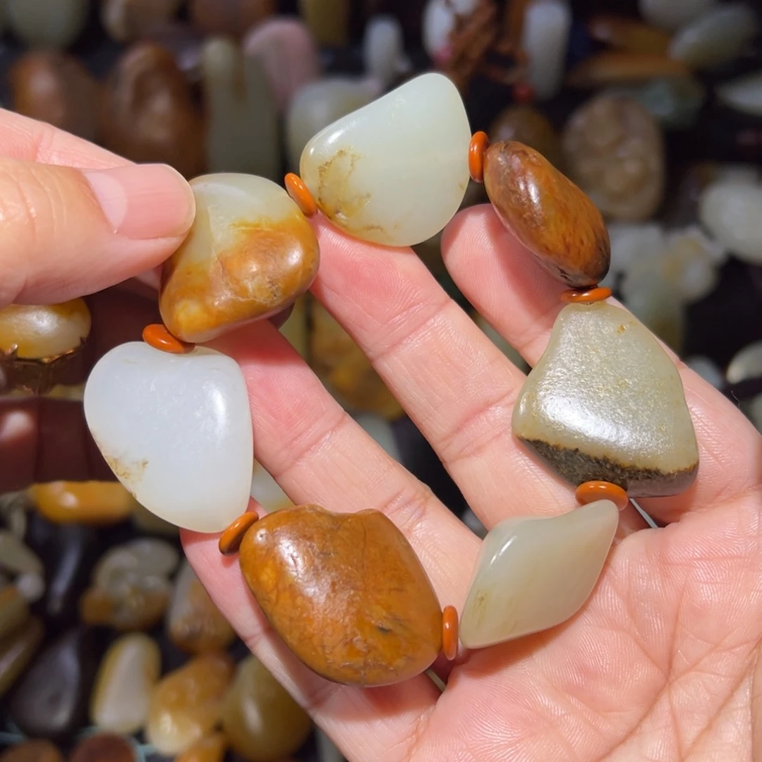 和田玉手串未镶嵌