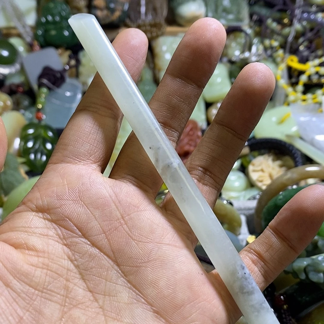 未镶嵌岫玉发簪发簪