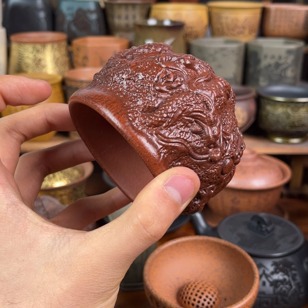 茶杯紫砂宜兴原矿紫砂杯茶具
