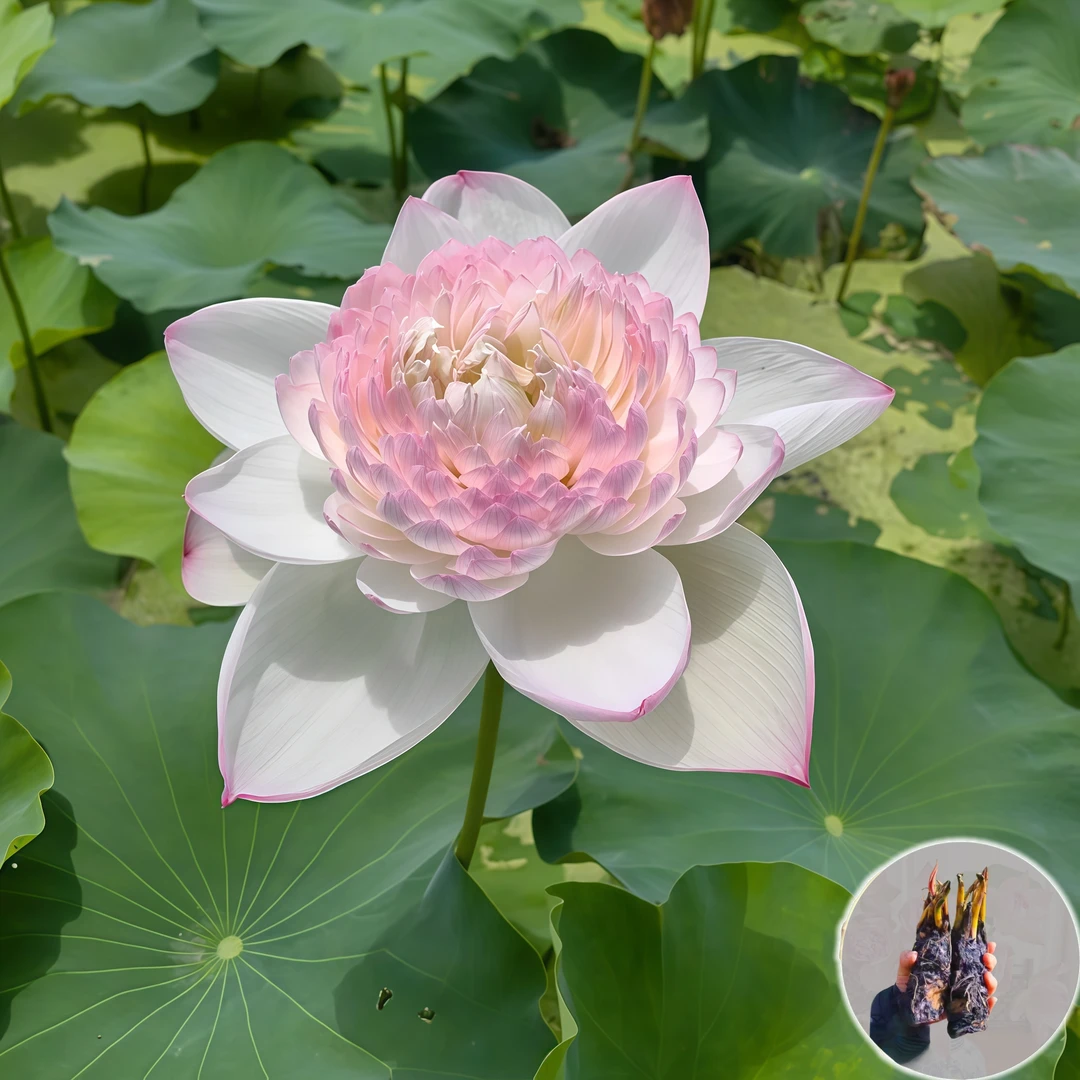 睡莲带芽根块【巨无霸】绿植当年开花庭院水生花卉水培植物池塘荷花