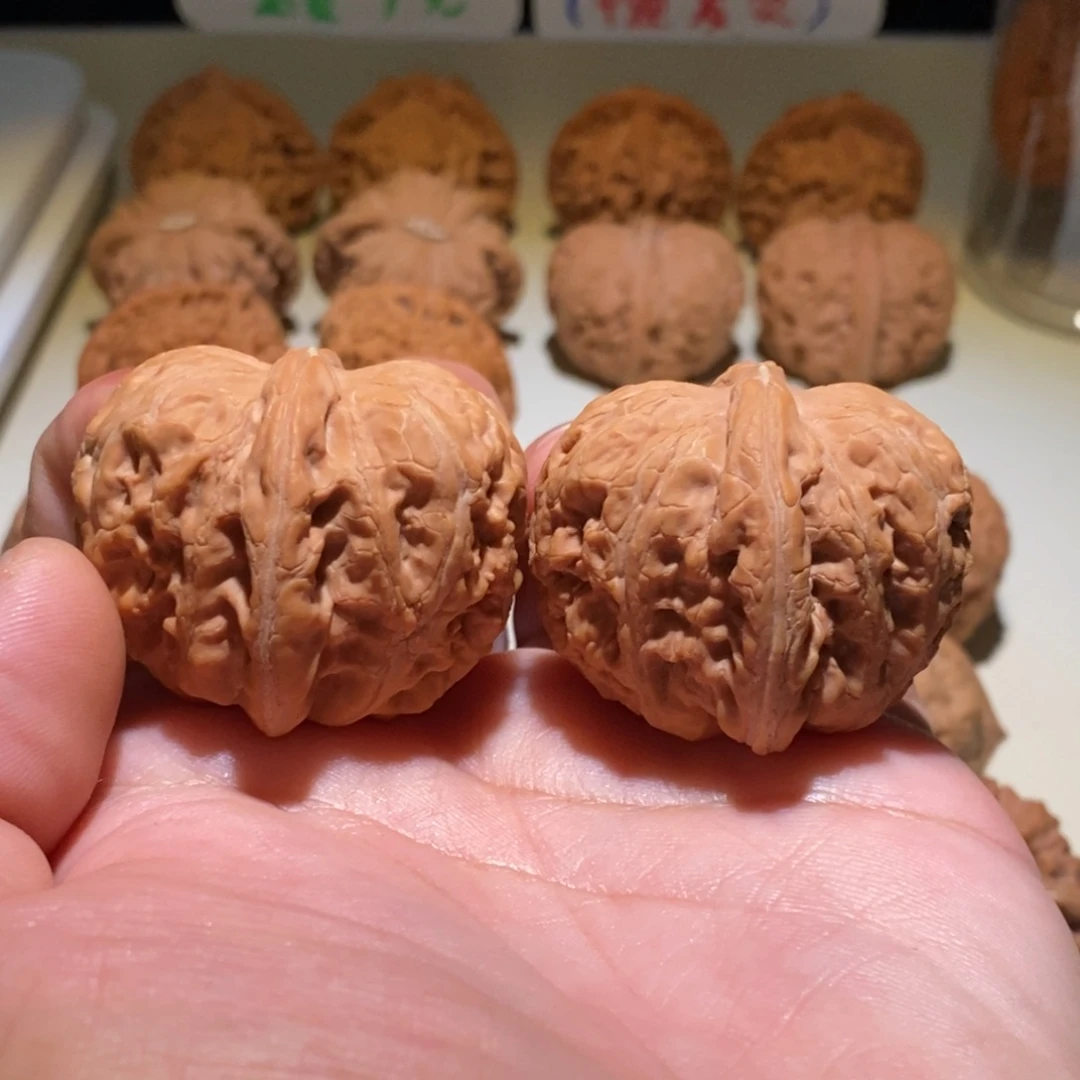 没****文玩核桃把件元宝头货0187