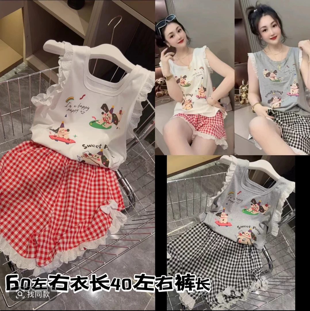 卡通腊肠狗.家居服套装5083