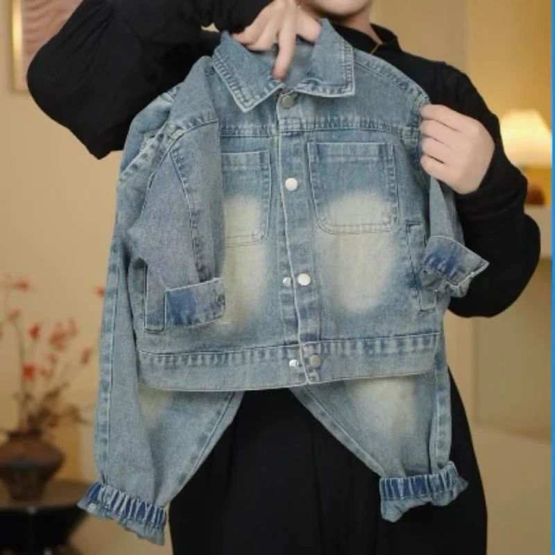 【珍宝推荐】2025春秋新款儿童潮流韩版时尚外套休闲外套卡通