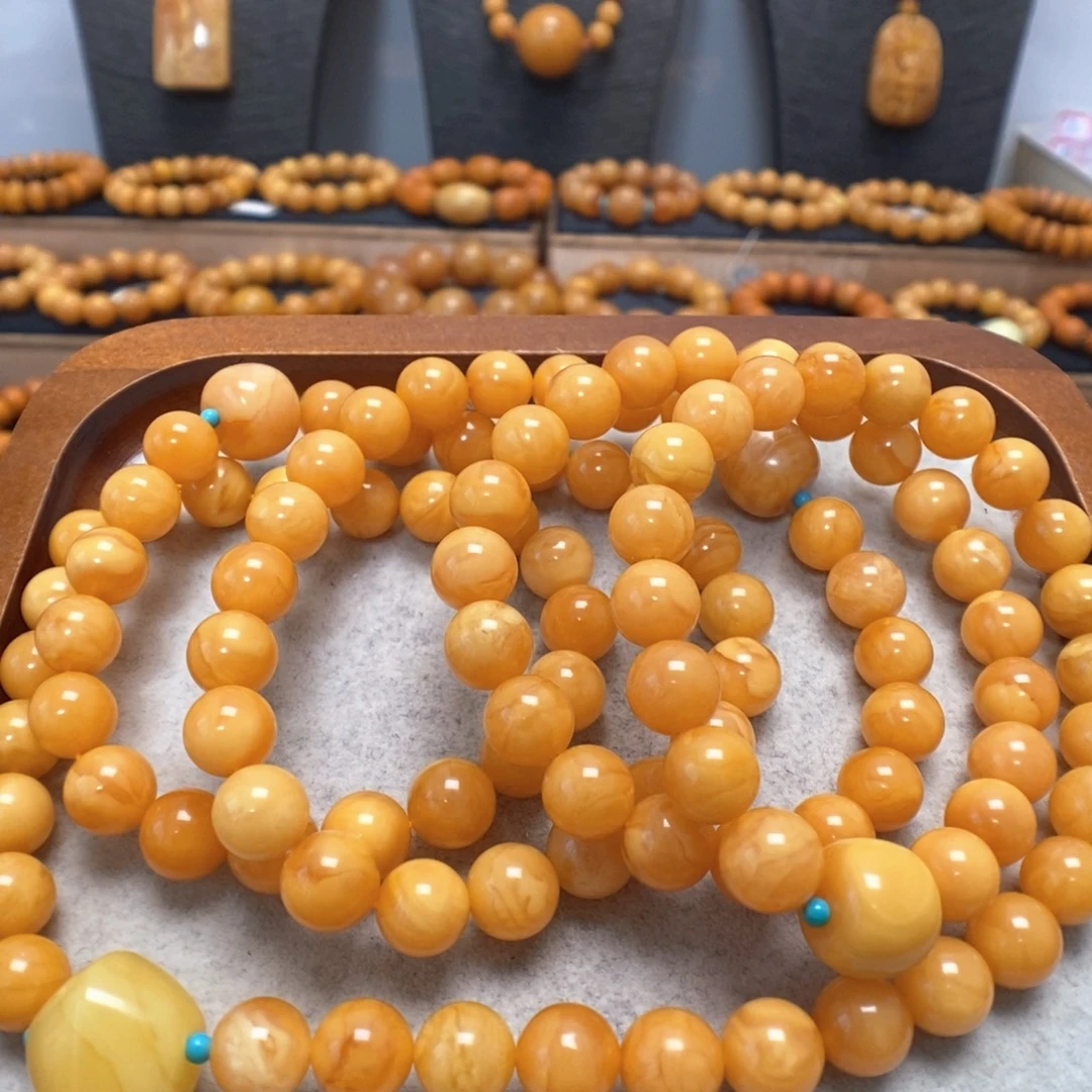 蜜蜡未镶嵌手串蜜蜡