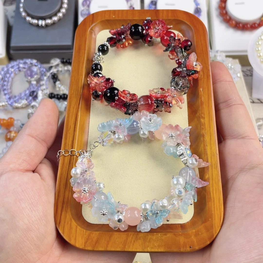 针钠钙石手饰银S925镀金镶嵌