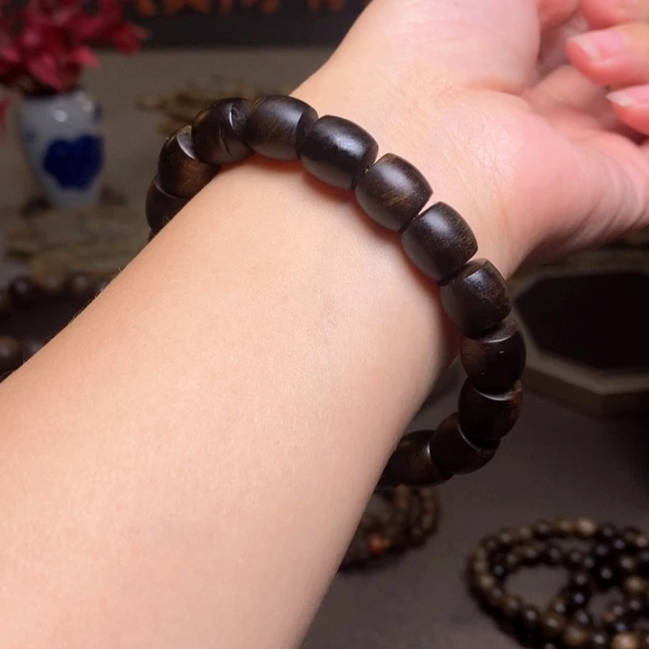 沉香手串越南帝王瘤疤紫棋楠1.0